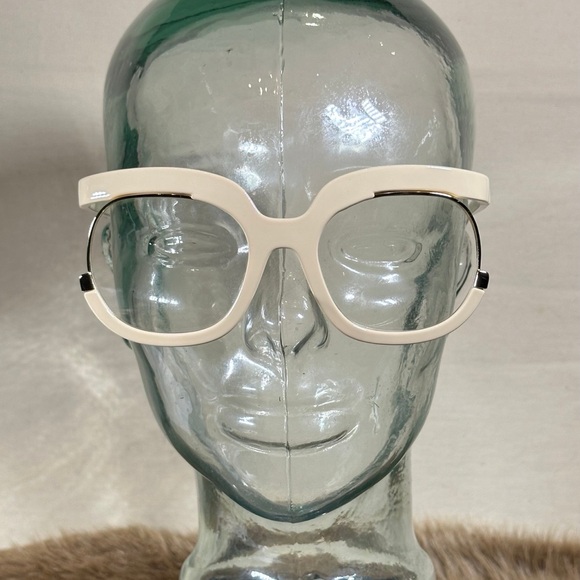 White Women's Glasses - Picture 2 of 3